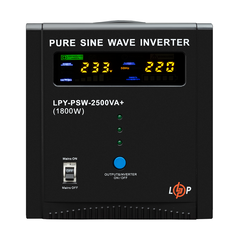 ДБЖ LogicPower LPY-PSW-2500VA+ (1800Вт) 10A/20A з правильною синусоїдою 24V