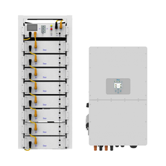 Комплект високовольтний інвертор Deye SUN-30K-SG01HP3-EU-BM3 + 8 акумуляторних батарей BOS-G LiFePO4 HV 51.2v 100AH + модуль управління BOS-G LiFePO4 HV 51.2v - фото товару 1
