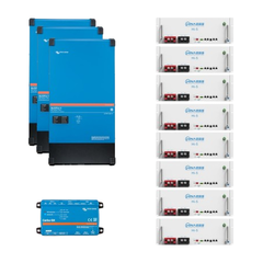 Система накопичення енергії HINAESS 40kW: інвертор 45kVA/36kW, Victron MultiPlus-II 15kVA*3, MPPR charge controller, Cerbo GX, UPS 36kW + акумулятор 40kWh... - фото товару 1