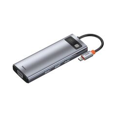 USB Hub Baseus Metal Gleam Series 11-in-1 Multifunctional Type-C Сірий (CAHUB-CT0G) - фото товару 1