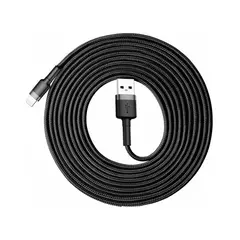 Кабель Baseus Cafule USB 2.0 to Lightning 2A 3M Чорний/Сірий (CALKLF-RG1) - фото товару 1