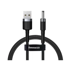 Кабель Baseus Cafule DC 3.5mm 2A 1M Чорний (CADKLF-G1) - фото товару 1