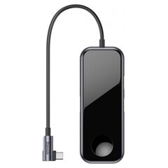 USB Hub Baseus Multifunctional Type-C to USB3.0*2 + HD4K + 3,5 miniJack + Type-C PD + зарядка iWatch Серый (CAHUB-AZ0G) - фото товару 1