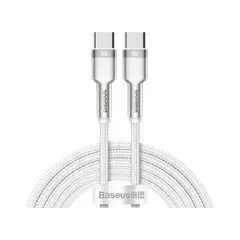 Кабель Baseus Cafule Type-C для Type-C PD 100W 2M Білий (CATJK-D02) - фото товару 1