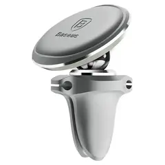 Автоутримувач Baseus Magnetic Air Vent Car Mount Holder Silver (SUGX-A0S) - фото товару 1