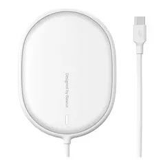 Бездротовий зарядний пристрій Baseus Light Magnetic 15W для iPhone 12 Білий (WXQJ-02) - фото товару 1