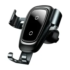 Автоутримувач з бездротовою зарядкою Baseus Metal Gravity Tarnish (WXYL-B0A) - фото товару 1