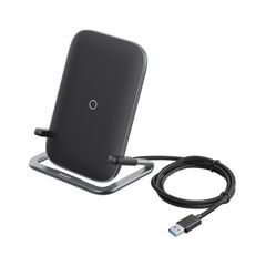 Бездротовий зарядний пристрій Baseus Rib 15W Черный (WXPG-01) - фото товару 1