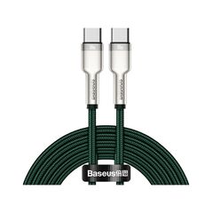 Кабель Baseus Cafule Type-C для Type-C PD 100W 2M Зелений (CATJK-D06) - фото товару 1