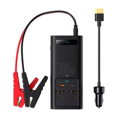 Автомобільний інвертор Baseus IGBT Power 300W 220V EU Черный (CGNB010101) - фото товару 1