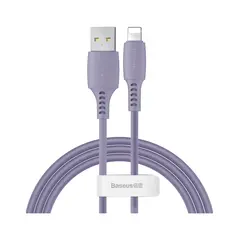 Кабель Baseus Colorful USB 2.0 для Lightning 2.4A 1.2M Фіолетовий (CALDC-05) - фото товару 1