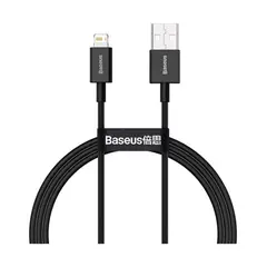 Кабель Baseus Superior USB 2.0 to Lightning 2.4А 1M Чорний (CALYS-A01) - фото товару 1
