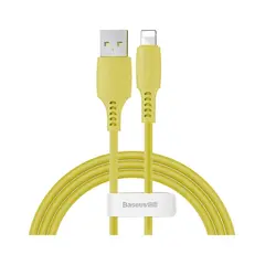 Кабель Baseus Colorful USB 2.0 для Lightning 2.4A 1.2M жовтий (CALDC-0Y) - фото товару 1