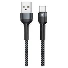 Кабель Remax Jany USB 2.0 to Type-C 2.4A 1M Черный (RC-124a) - фото товару 1
