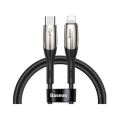 Кабель Baseus Horizontal Type-C to Lightning PD 18W 1M Чорний (CATLSP-01) - фото товару 1
