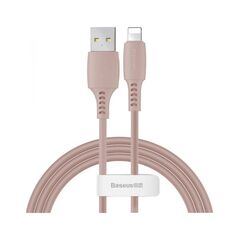Кабель Baseus Colorful USB 2.0 для Lightning 2.4A 1.2M Рожевий (CALDC-04) - фото товару 1