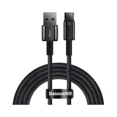 Кабель Baseus Tungsten Gold USB 2.0 to Type-C 66W 2M Чорний (CATWJ-C01) - фото товару 1