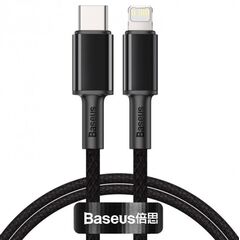 Кабель Baseus High Density Braided Type-C для Lightning PD 20W 1M Чорний (CATLGD-01) - фото товару 1