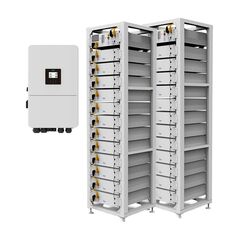 Комплект гібридний інвертор Deye SUN-75K-SG02HP3-EU-EM6 + 2 модулі управління BOS-G-PDU-2 + 24 акумуляторних батарей BOS-G Pro + 2 cтійки для 12 батарей Deye BOS-G 3U-LRACK