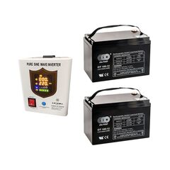 Комплект ДБЖ Axioma Energy AXEN.IA-80 + 2 акумулятори Outdo 12V-100А, GEL