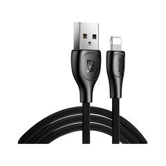 Кабель Remax Lesu Pro USB 2.0 to Lightning 2.1A 1M Черный (RC-160) - фото товару 1