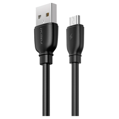 Кабель Remax Suji Pro USB 2.0 to microUSB 2.4A 1M Черный (RC-138m-b) - фото товару 1