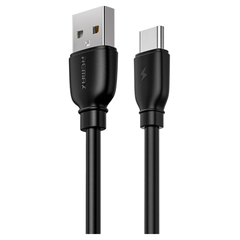 Кабель Remax Suji Pro USB 2.0 to Type-C 2.4A 1M Черный (RC-138a-b) - фото товару 1
