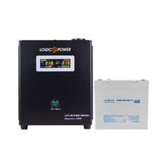 Комплект резервного питания для котла LP (LogicPower) ИБП + мультигелевая батарея (UPS 500 + АКБ MG 590W) - фото товару 1