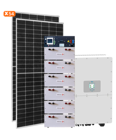 Сонячна електростанція (СЕС) 30kW GRID 3Ф з АКБ (можливе використання під зелений тариф) - фото товару 1