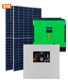 Сонячна електростанція (СЕС) Преміум GRID 5kW АКБ 6.7kWh LiFePO4 140 Ah - фото товару 1