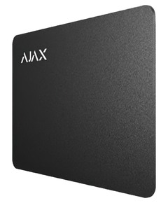 Захищена безконтактна картка для клавіатури AJAX Pass - 10 шт. (black) - фото товару 1