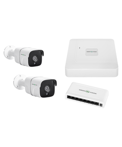 Комплект відеоспостереження вуличний на 2 циліндричні камери GV-IP-K-W60/02 5MP (Lite) - фото товару 1