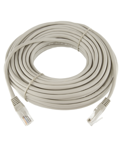 Патч-корд литий UTP RJ45 кат. 5Е 15 м (серый) - фото товару 1