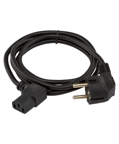 Кабель живлення 220V LP CEE 7/4 C13 - 1.2 м 3x0.5 мм2 (прямой угол) - фото товару 1
