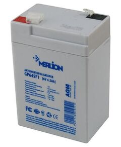 Акумулятор Merlion GP645F1 6V 4.5 Ah AGM - фото товару 1