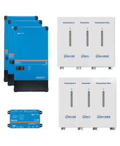 Система накопичення енергії HINAESS 86kW: інвертор 45kVA/36kW, Victron MultiPlus-II 15kVA*3, MPPR charge controller, Cerbo GX, UPS 36kW + акумулятор 86kWh... - фото товару 1