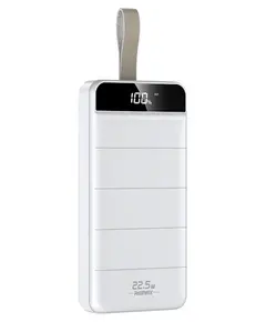 Зовнішній акумулятор Remax Leader 22.5W LED light 30000mAh Білий (RPP-183) - фото товару 1