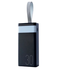 Зовнішній акумулятор Remax Chinen Type-C 20W + 2USB 22.5W 30000mAh LED Синий (RPP-320) - фото товару 1