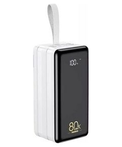 Зовнішній акумулятор Remax Chinen 80000mAh QC 22.5W LED лампа білий (RPP-291) - фото товару 1