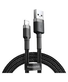 Кабель Baseus Tough USB 2.0 to Lightning 2A 1M Чорний (CALZY-B01) - фото товару 1