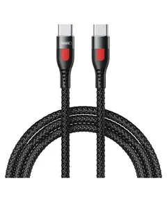 Кабель Remax Lesu Type-C to Type-C PD 65W 1M Черный (RC-195) - фото товару 1