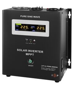 Солнечный инвертор (ИБП) LogicPower LPY-C-PSW-2000VA (1400W) - фото товару 1