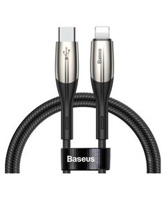 Кабель Baseus Horizontal Type-C to Lightning PD 18W 1M Чорний (CATLSP-01) - фото товару 1