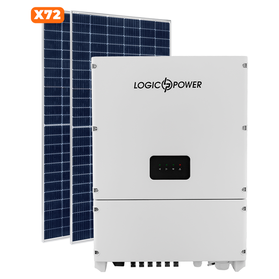 Комплект СЕС 30 kW GRID 3Ф під зелений тариф - фото товару 1