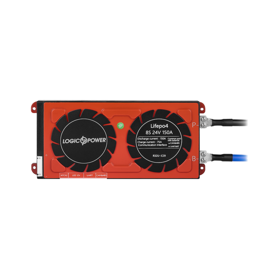 Smart BMS плата LiFePO4 24V 8S 150A (Dis 150A Ch 75A) + UART/RS485/CAN - фото товару 1