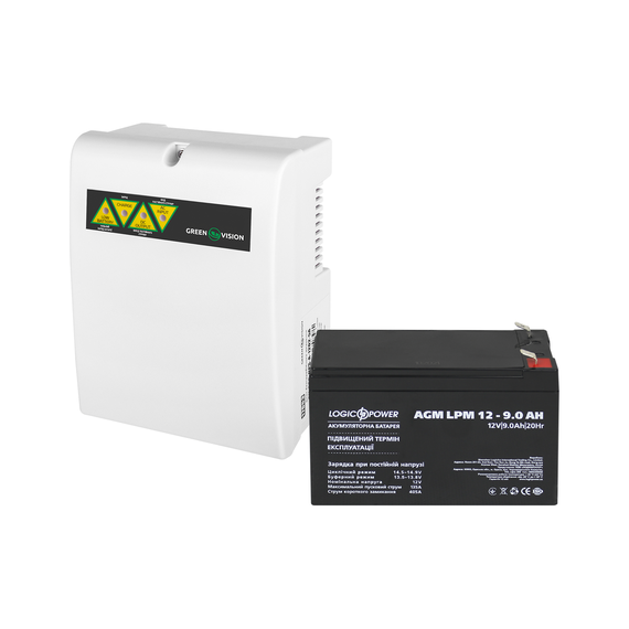 Блок безперебійного живлення з АКБ GV-005-UPS-A-1202-5A-9Ah - фото товару 1