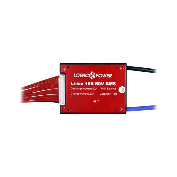 BMS плата LP Li-ion 60V 16S Dis 40A Ch 20A - фото товару 1