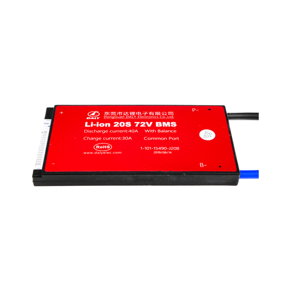 BMS плата Li-ion 72V 20S Dis 40A Ch 30A - фото товару 1