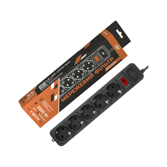 Сетевой фильтр для ИБП LP-X5-UPS-2M - фото товара 1