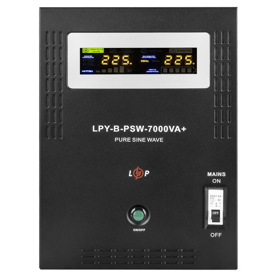ИБП с правильной синусоидой 48V LPY-B-PSW-7000VA+(5000Вт)10A/20A - фото товара 1